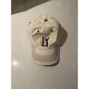 The Game Mens Pga Tour Hat One Size Fits Most 100% Cotton Color Beige. The Game